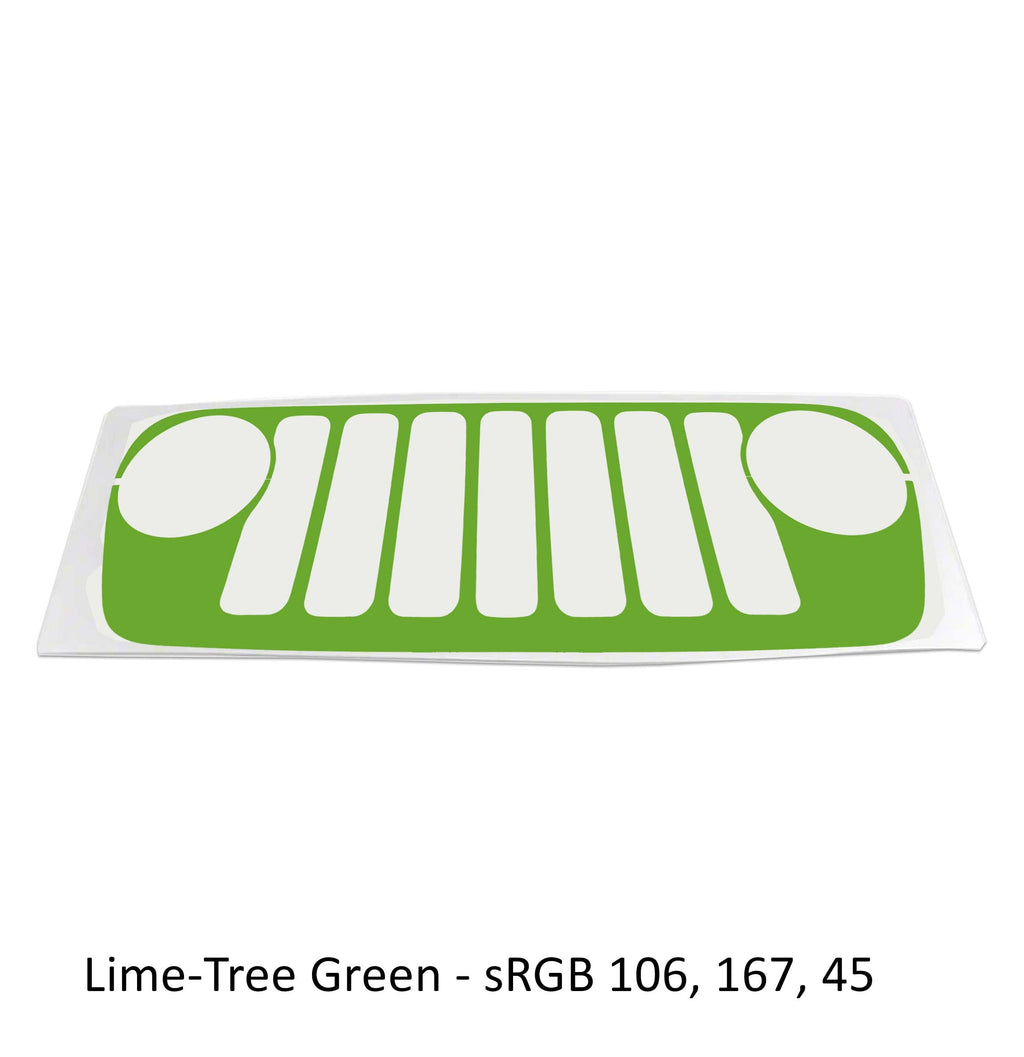 Grille Skin Vinyl Graphic for JL Wranglers & JT Gladiators 2018 - 2023