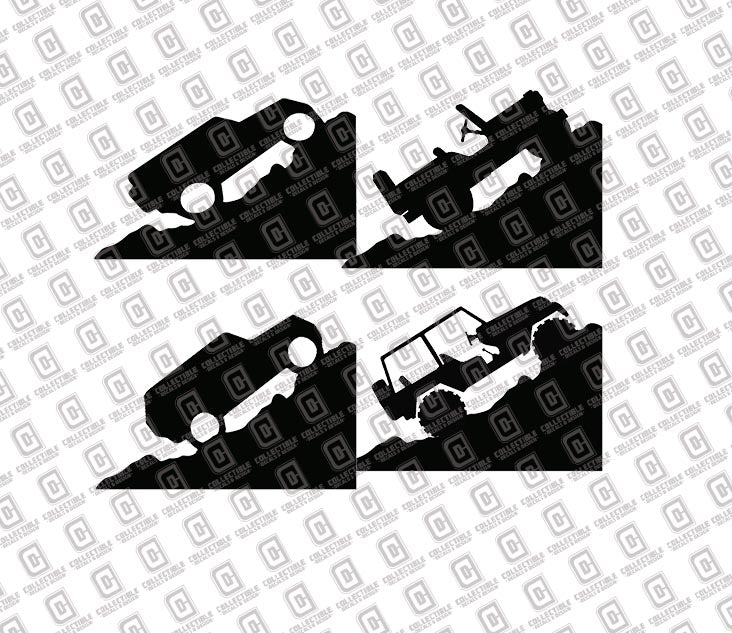 Windshield Easter Egg Corner Rock Climber Waterproof Vinyl Decal For Wranglers