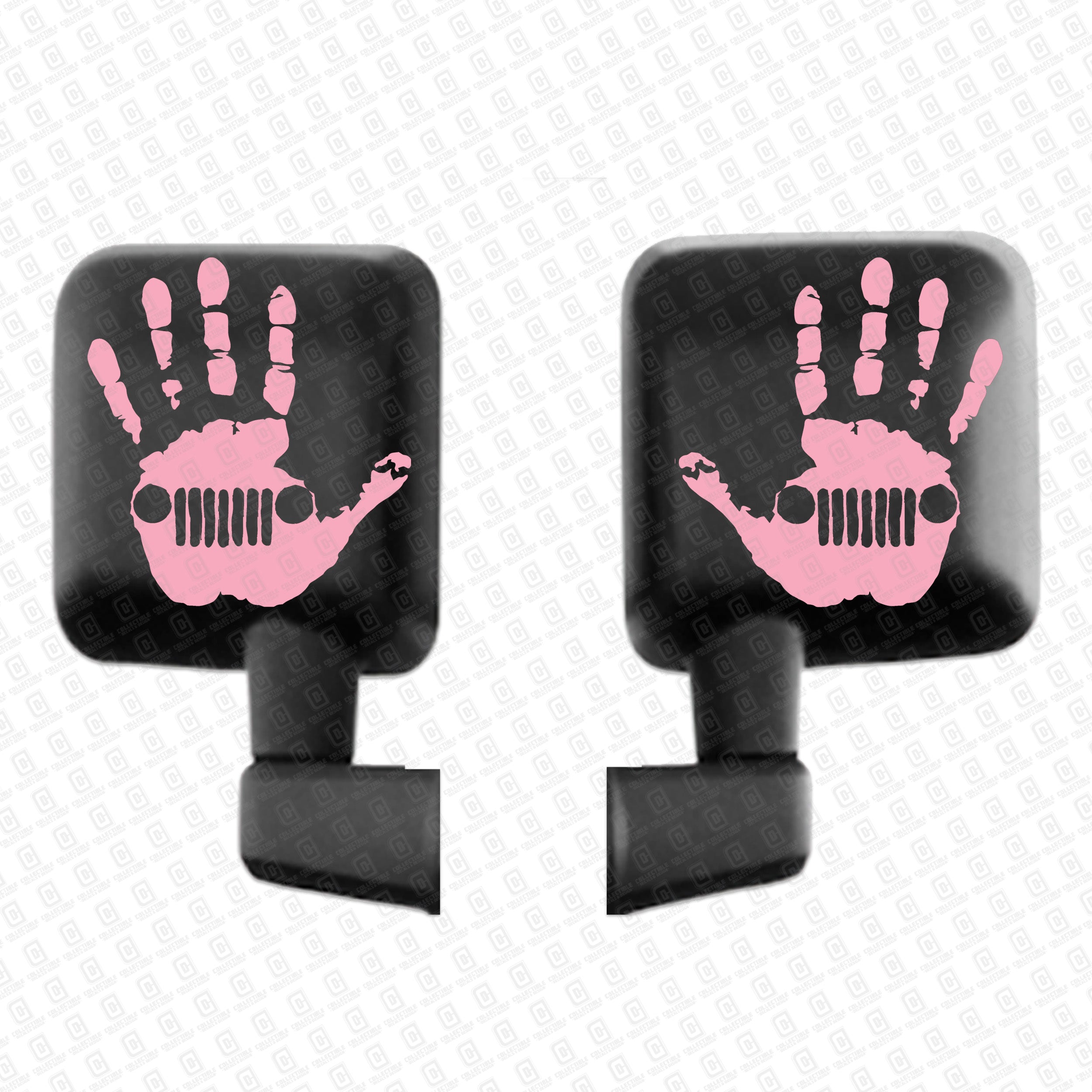 Bubble Gum Pair Jeep Wave Hand Decals