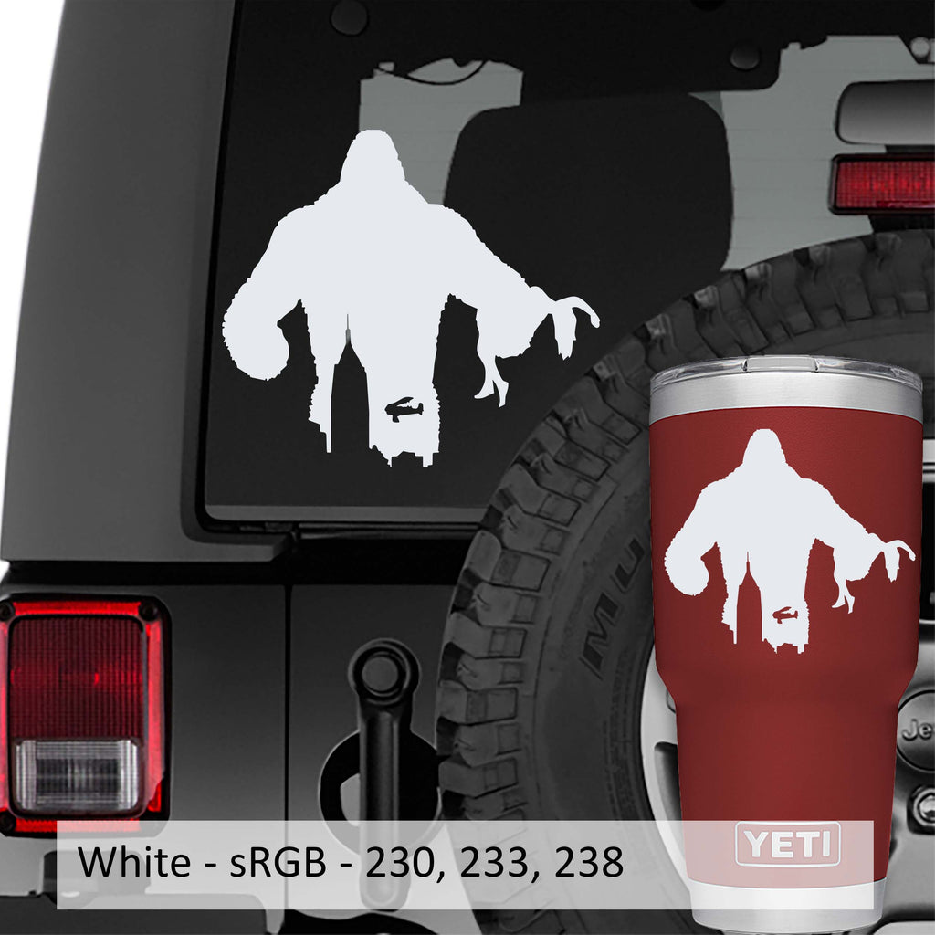 Classic King Kong Over New York City Skyline Vinyl Decal