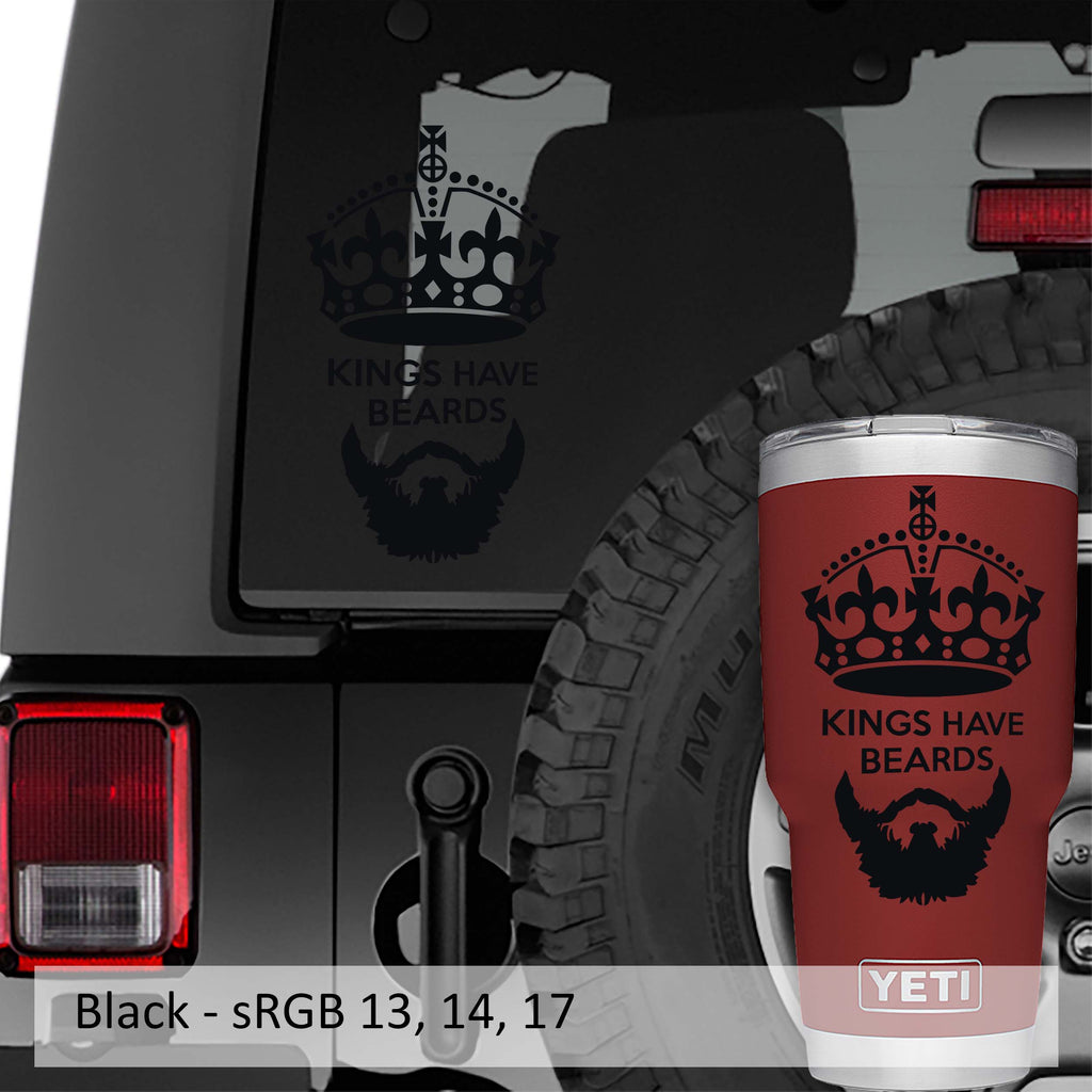 Kings Have Beards Vinyl Decal