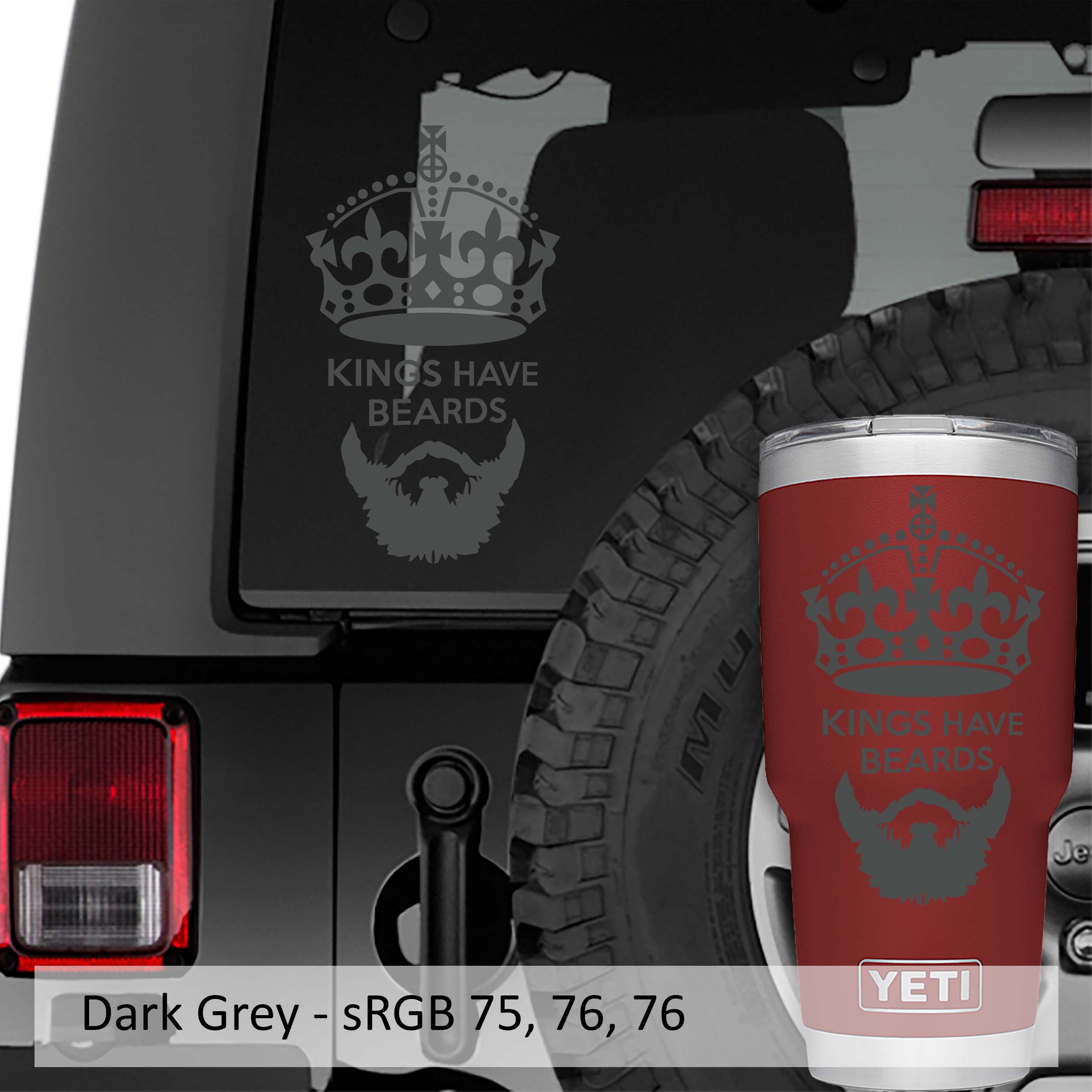 Kings Have Beards Vinyl Decal