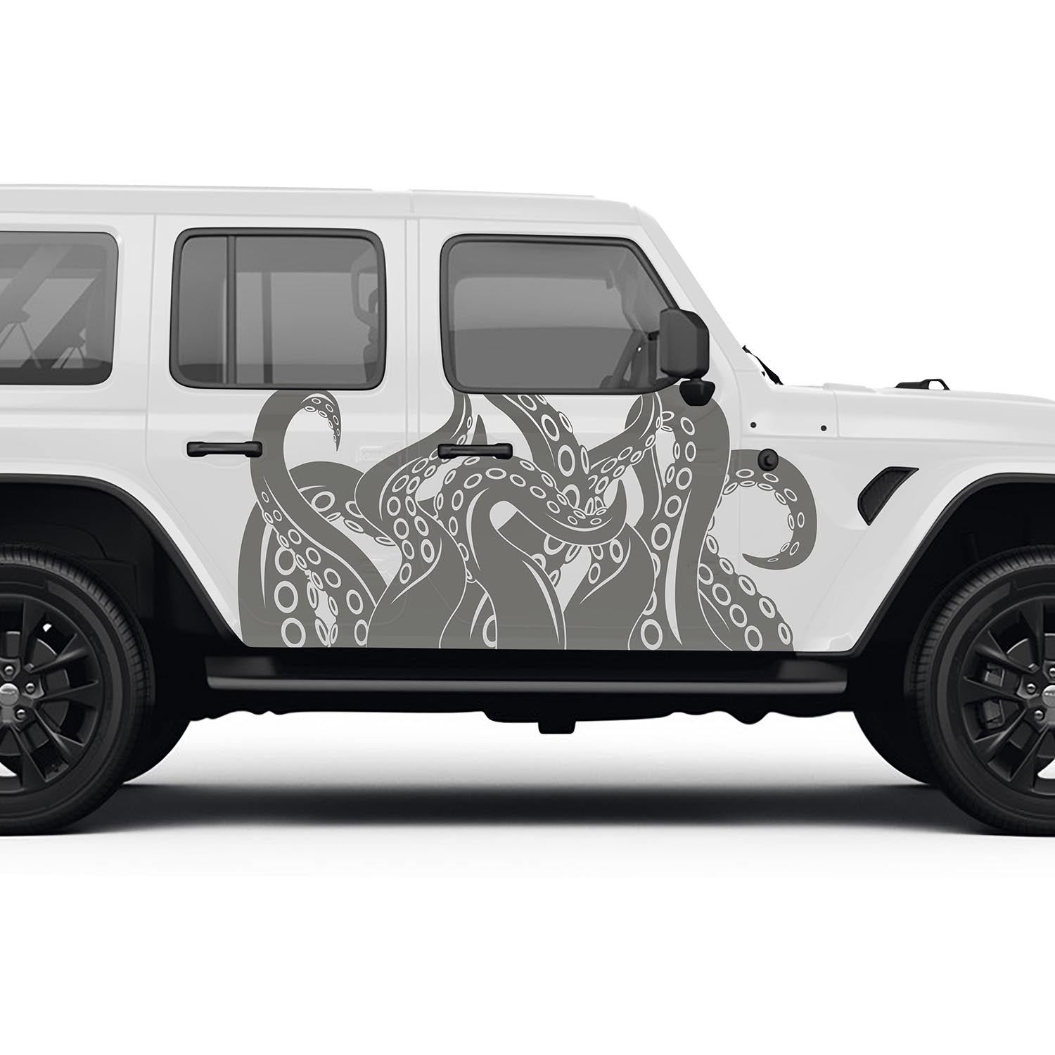 Octopus Kraken Tentacles Side Graphic Vinyl Decals Fits Jeep Wrangler JLU/Fits Jeep Gladiator JT