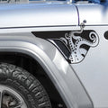 Kraken Octopus Tentacle Fender Vent Vinyl Decal Fits Jeep Wrangler JL/Jeep Gladiator JT 2018-Current Models