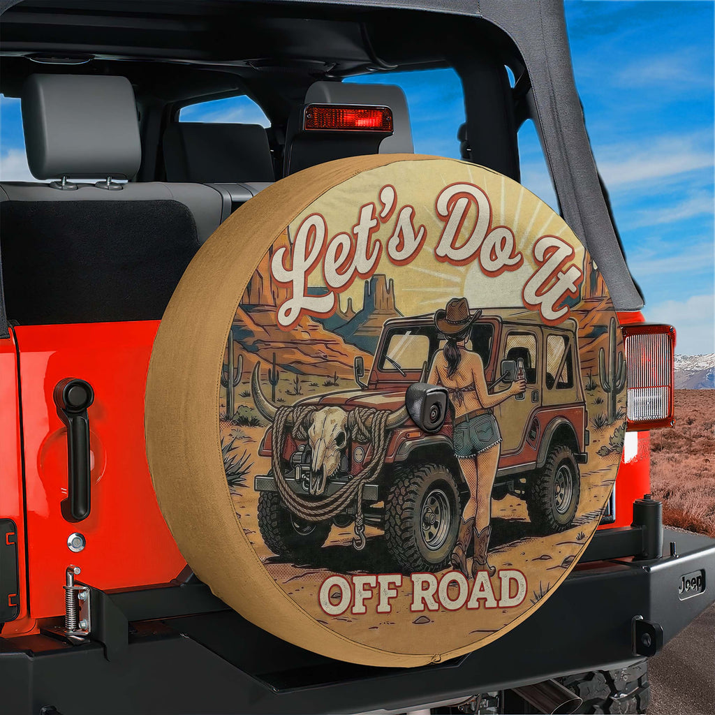 Let's Do It Offroad Spare Tire Cover With Backup Camera Hole Option