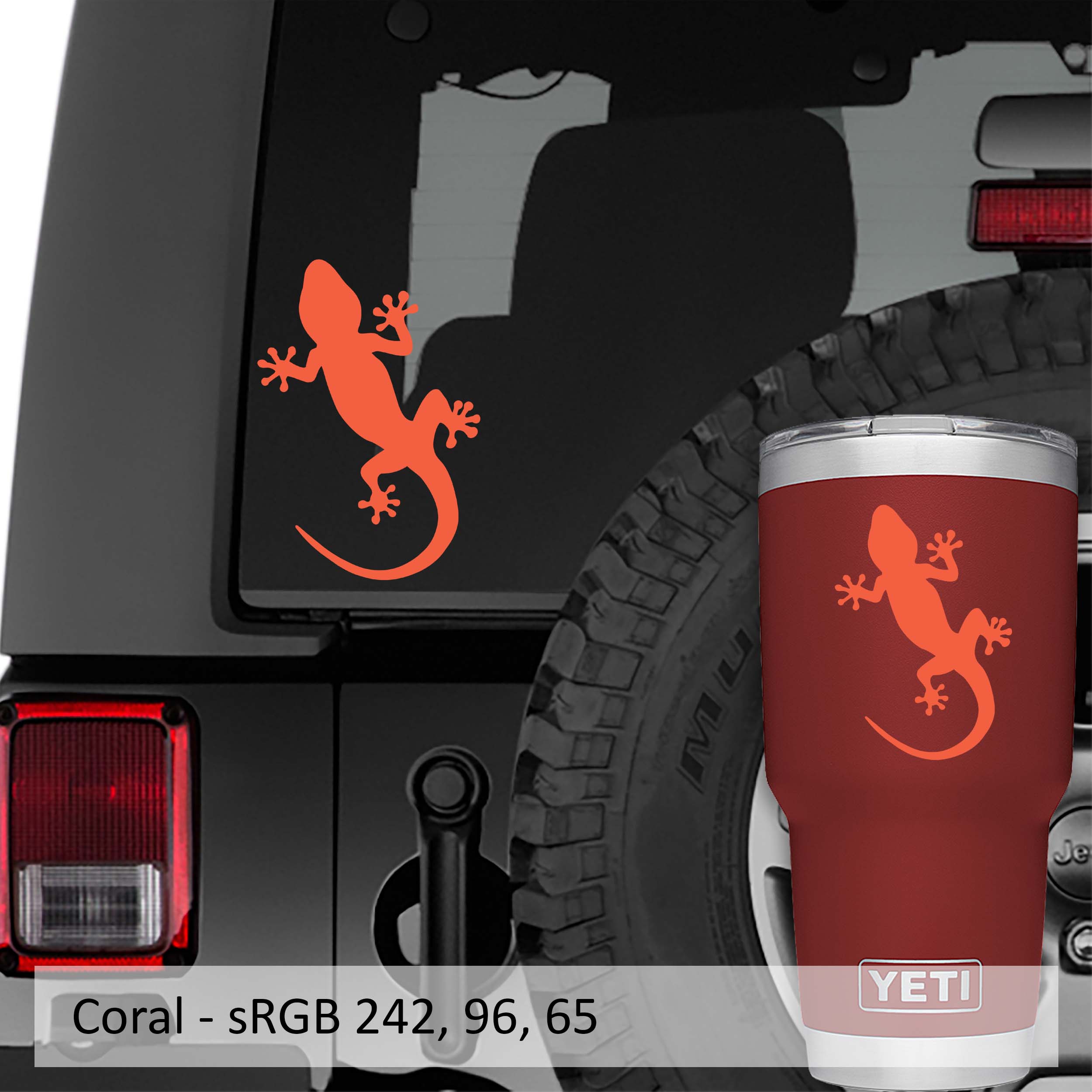 Gecko Lizard Vinyl Decal