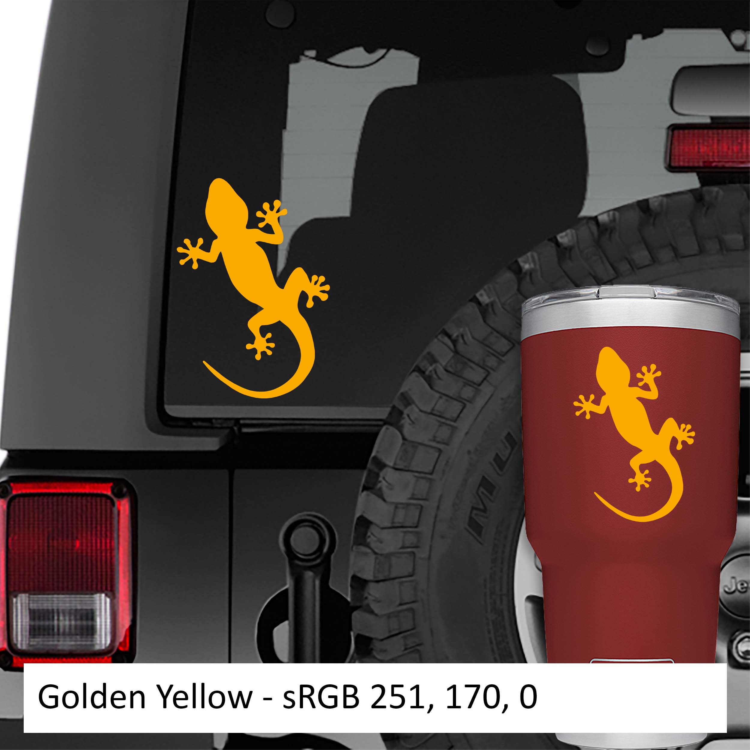 Gecko Lizard Vinyl Decal