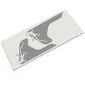 Black climbing gecko pair JL JT Wrangler Gladiator fender vent blackout decal layout illustration