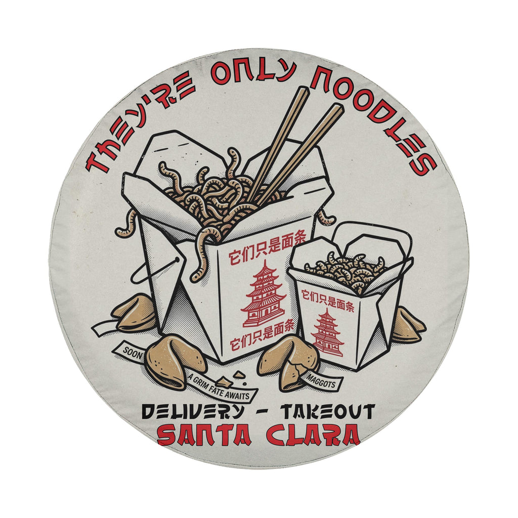 They're Just Noodles Santa Clara Delivery Spare Tire Cover With Backup Camera Hole