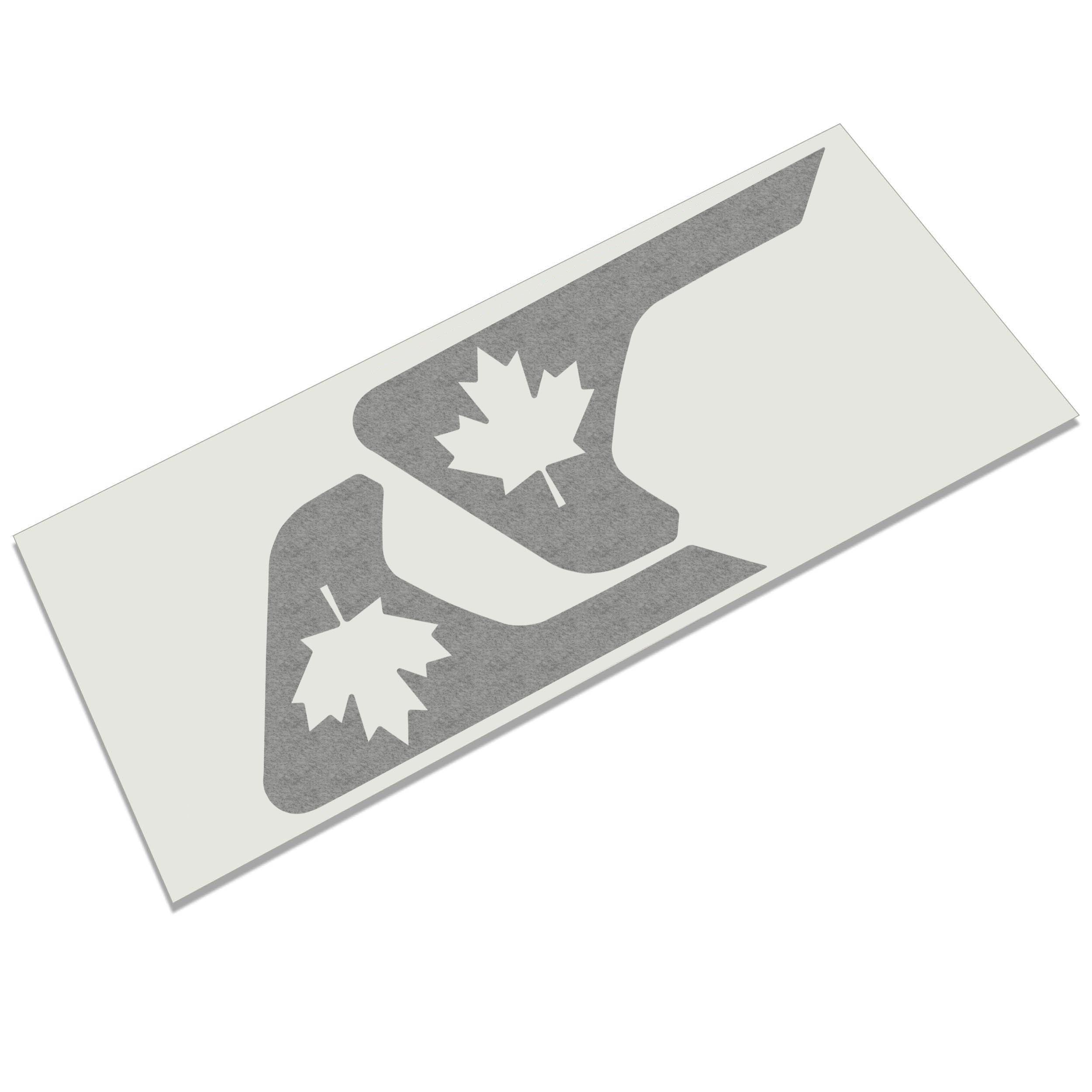 Canadian maple leaf fender vent vinyl decal in red for Jeep Wrangler JL Gladiator JT 2018 plus