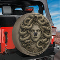Medusa Gorgon Queen Spare Tire Cover With Backup Camera Hole Option
