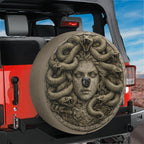 Medusa Gorgon Queen Spare Tire Cover With Backup Camera Hole Option