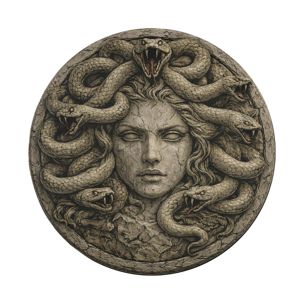 Medusa Gorgon Queen Spare Tire Cover With Backup Camera Hole Option