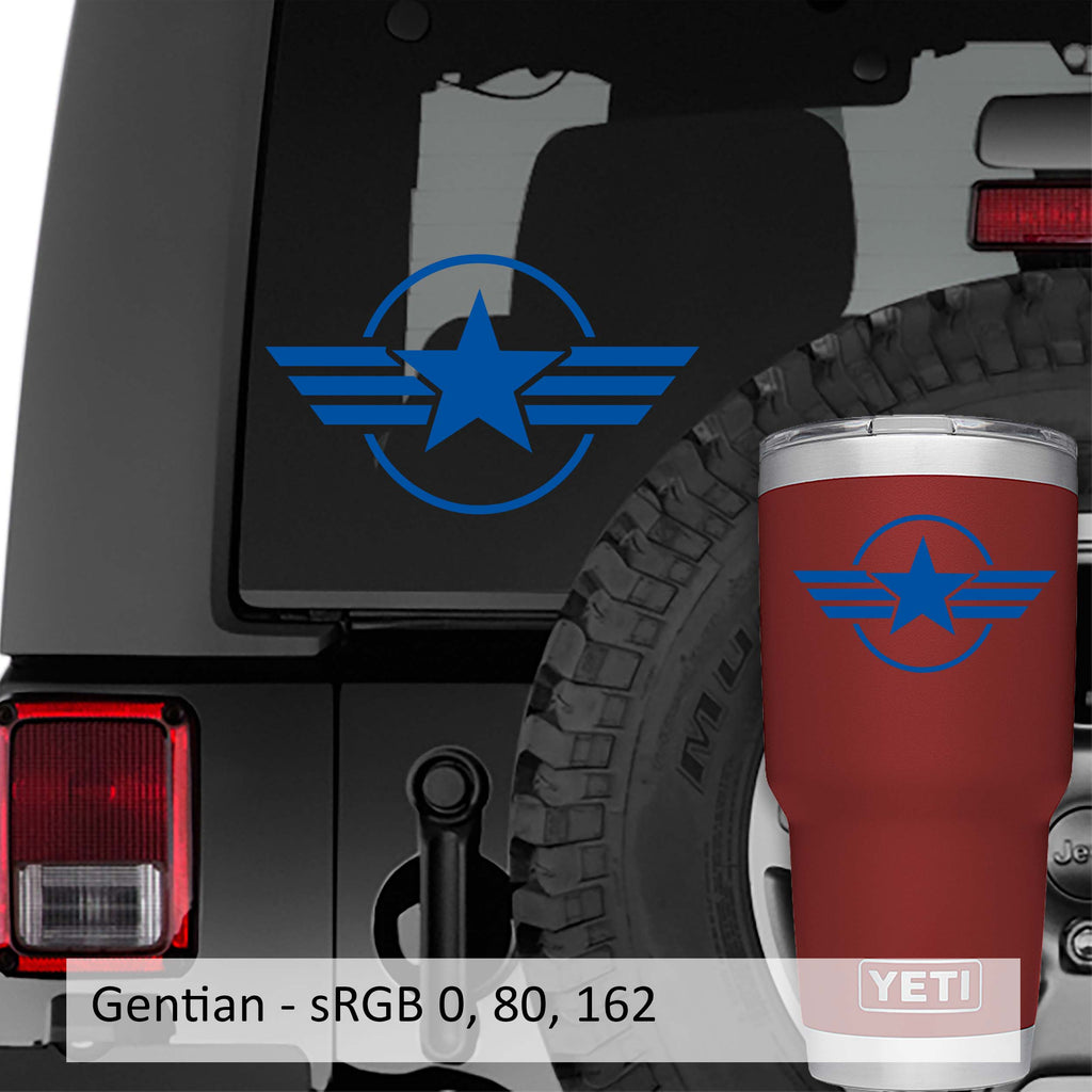 U.S. Military Roundel Star Vinyl Decal