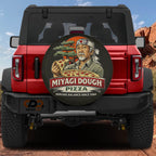 Miyagi Dough Pizza Spare Tire Cover With Backup Camera Hole Option