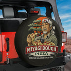 Miyagi Dough Pizza Spare Tire Cover With Backup Camera Hole Option