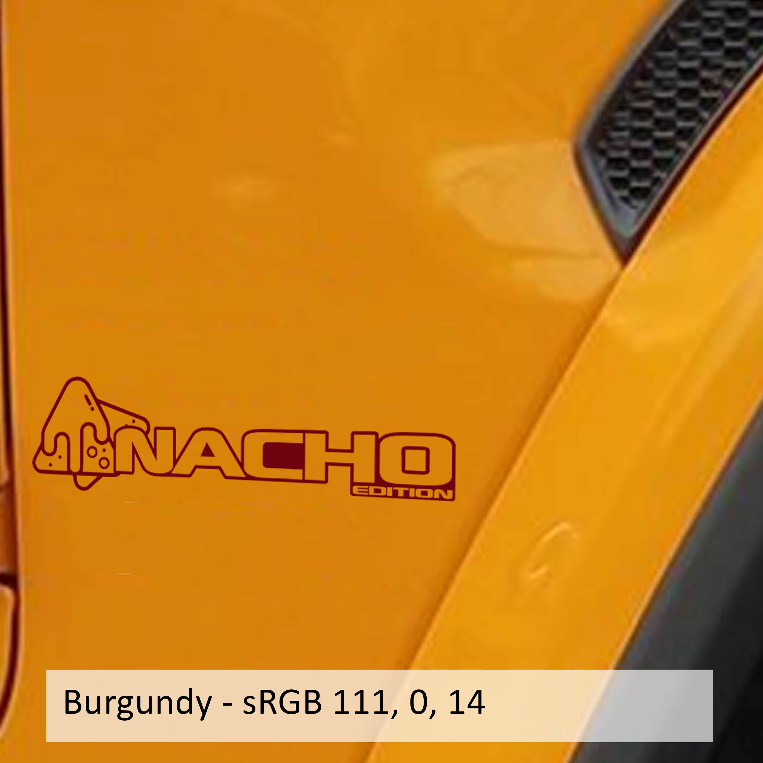 Nacho Edition Decal v1 (Pair) Fender Decals For Wrangler/Gladiator JL/JT