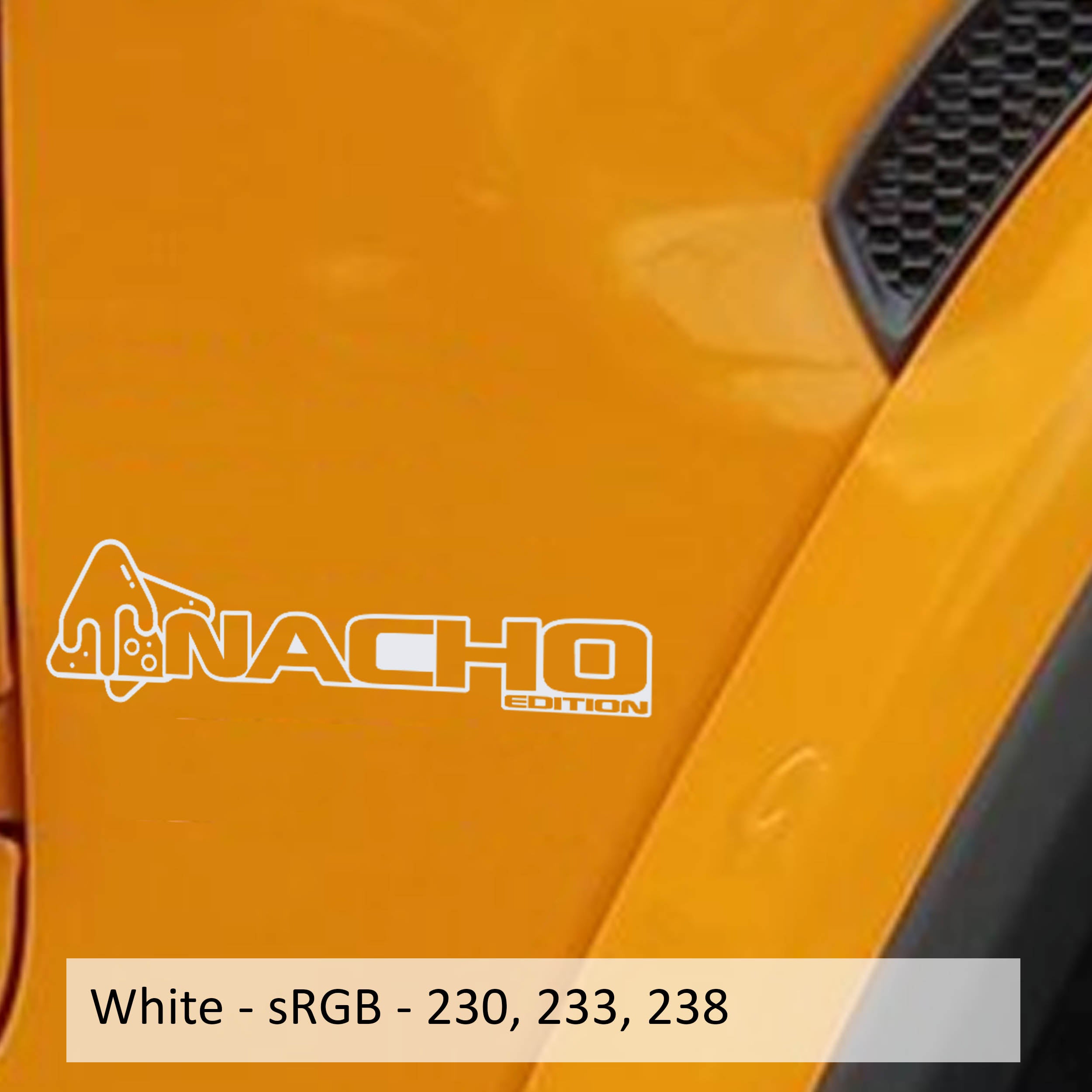 Nacho Edition Decal v1 (Pair) Fender Decals For Wrangler/Gladiator JL/JT