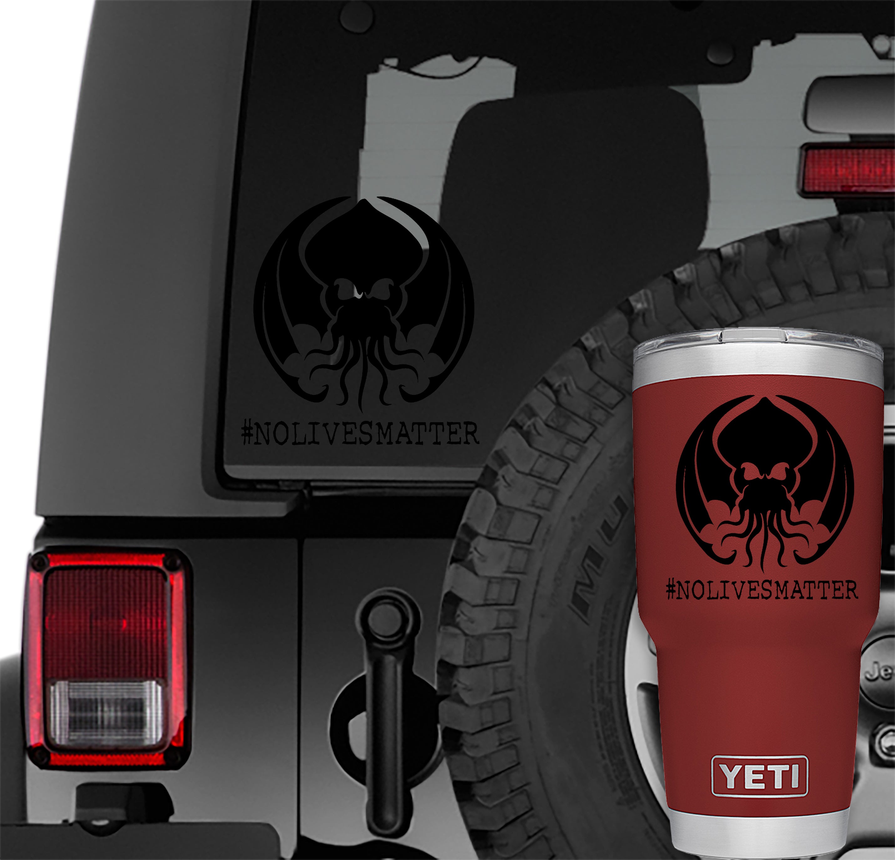 Cthulhu No Lives Matter Vinyl Decal