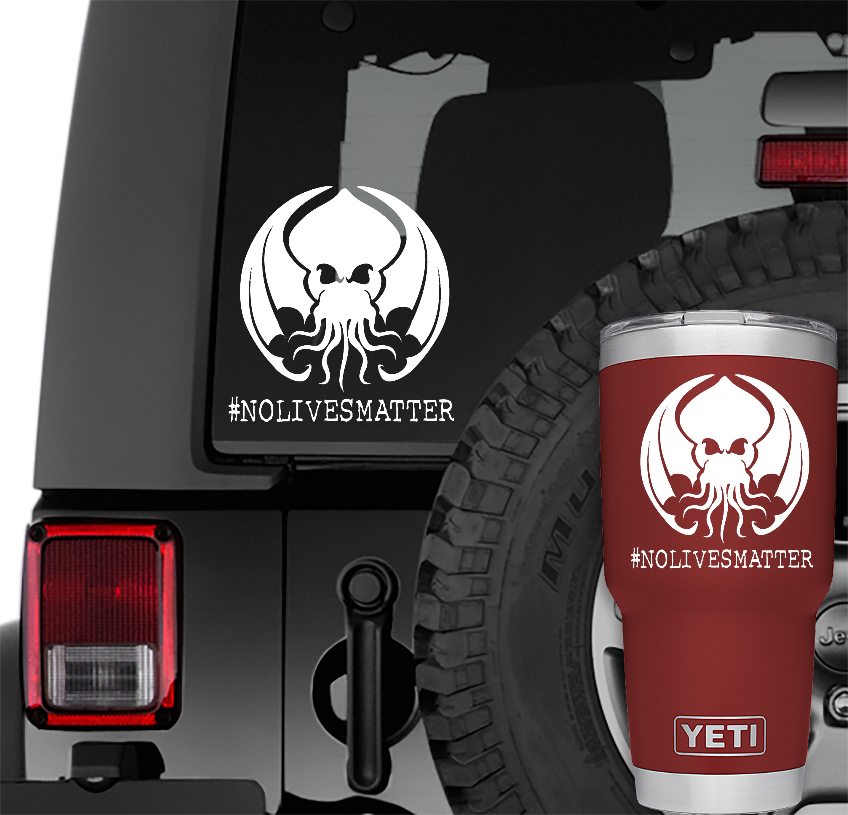 Cthulhu No Lives Matter Vinyl Decal