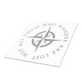 Not All Those Who Wander Are Lost Compass Vinyl Decal
