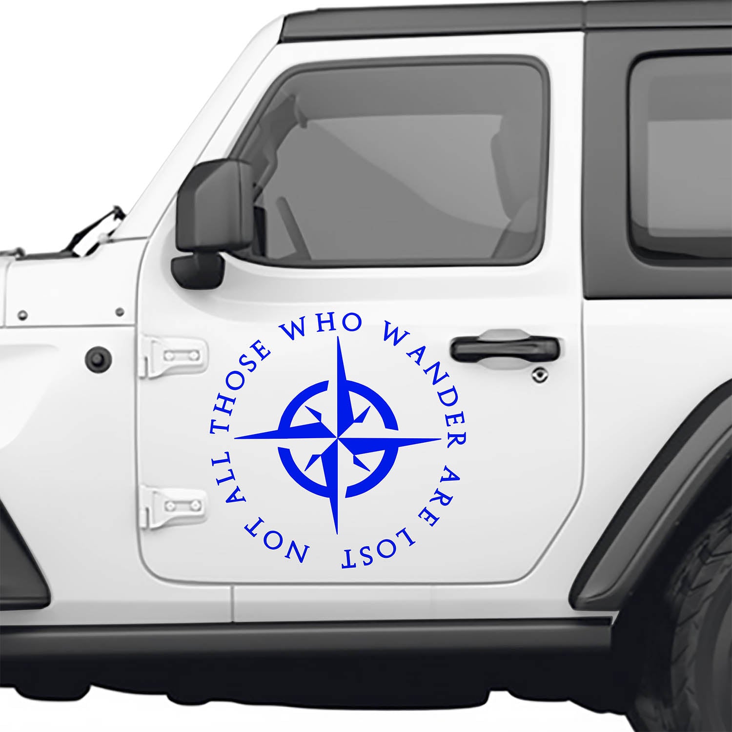 Not All Those Who Wander Are Lost Compass Vinyl Decal