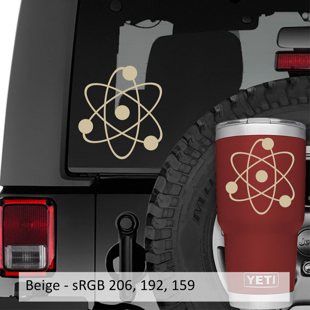 Nuclear Atom Vinyl Decal Sticker