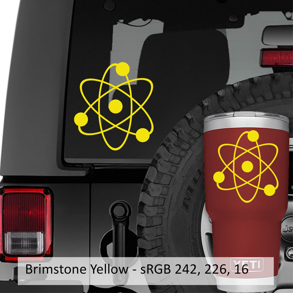 Nuclear Atom Vinyl Decal Sticker
