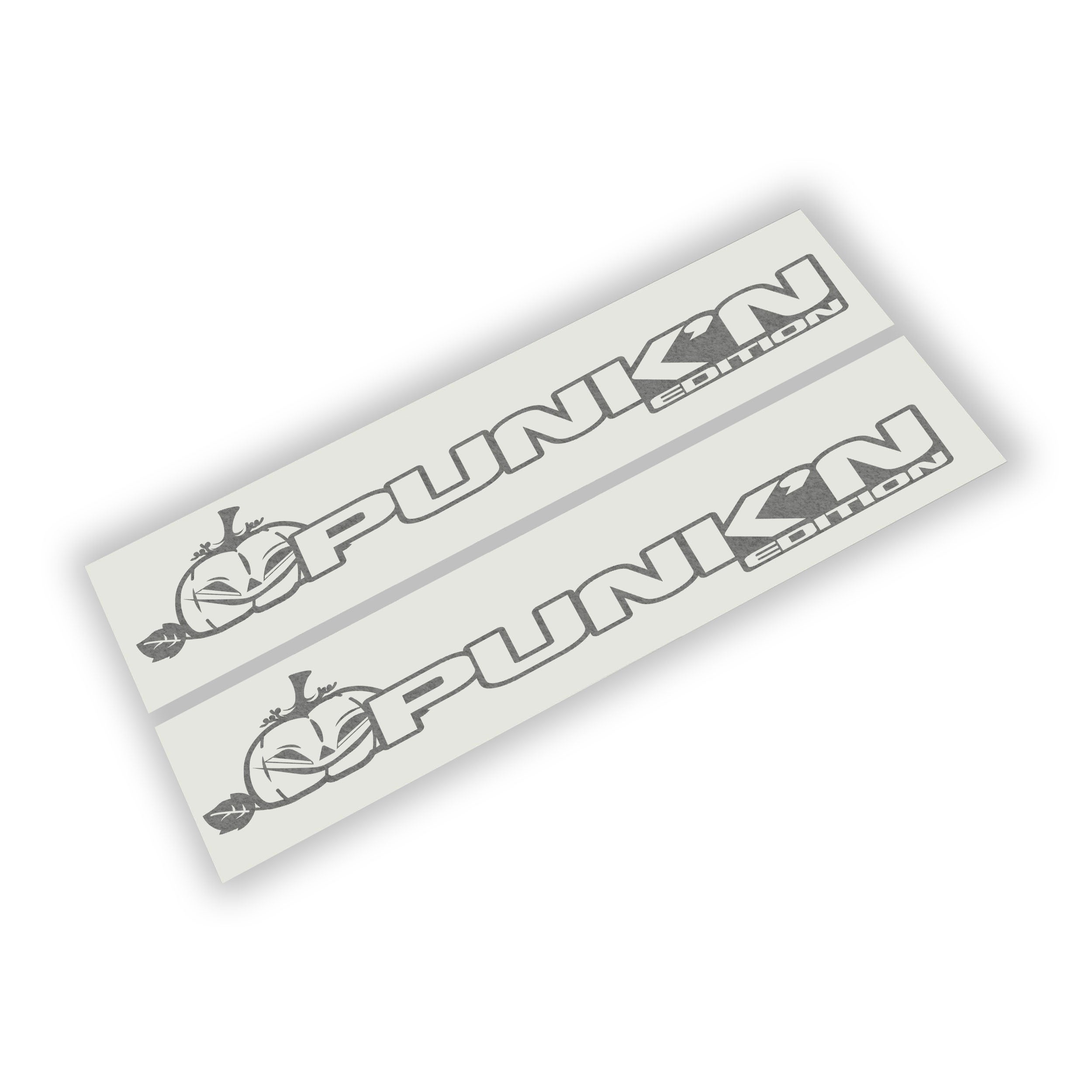 Punkn Edition hood decal pair with jack-o-lantern pumpkin graphic shown on transfer sheets