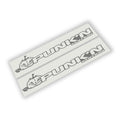 Punk'n Edition pumpkin icon paired fender decal set for Jeep Wrangler JL and Gladiator JT hood