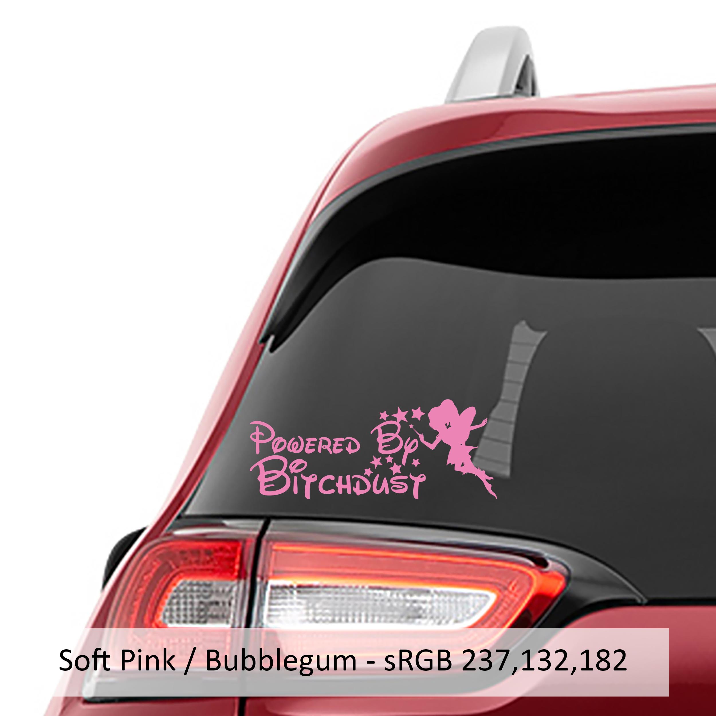 Powered by Bitchdust Vinyl Decal Sticker