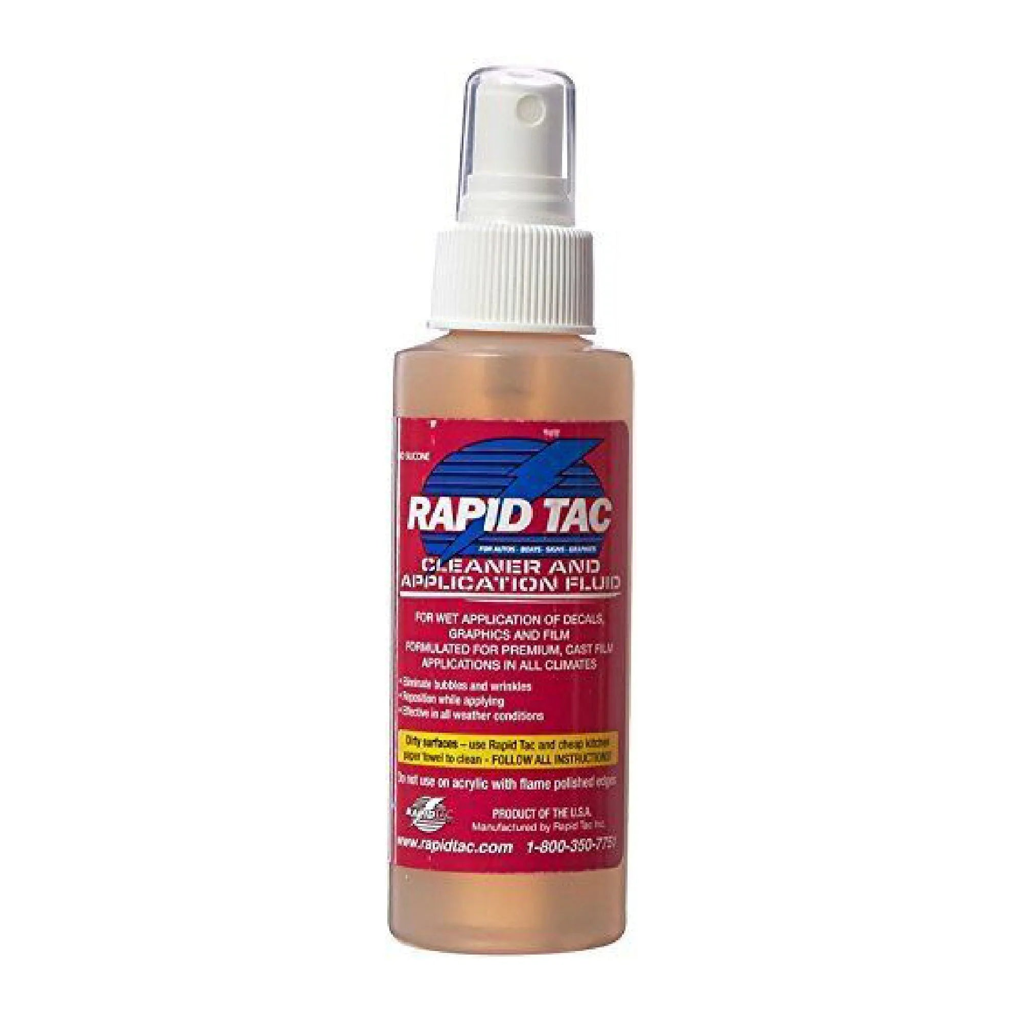 Rapid Tac Cleaner & Application Fluid with Sprayer (4 oz)