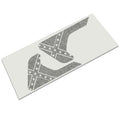 Rebel Dixie blackout fender vent transfer decal set design layout pair shown for Jeep JL JT