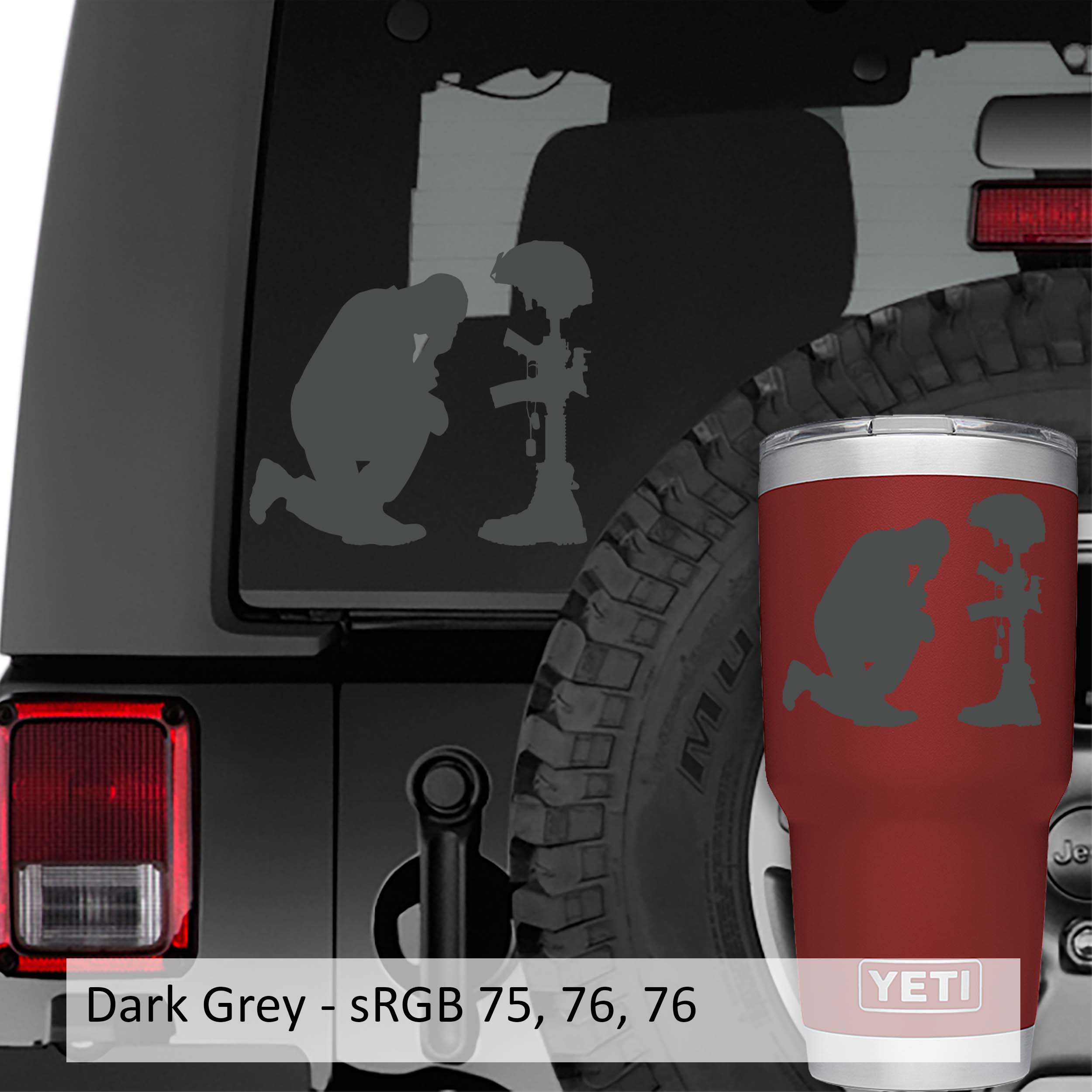 Remember Fallen Hero Vinyl Decal