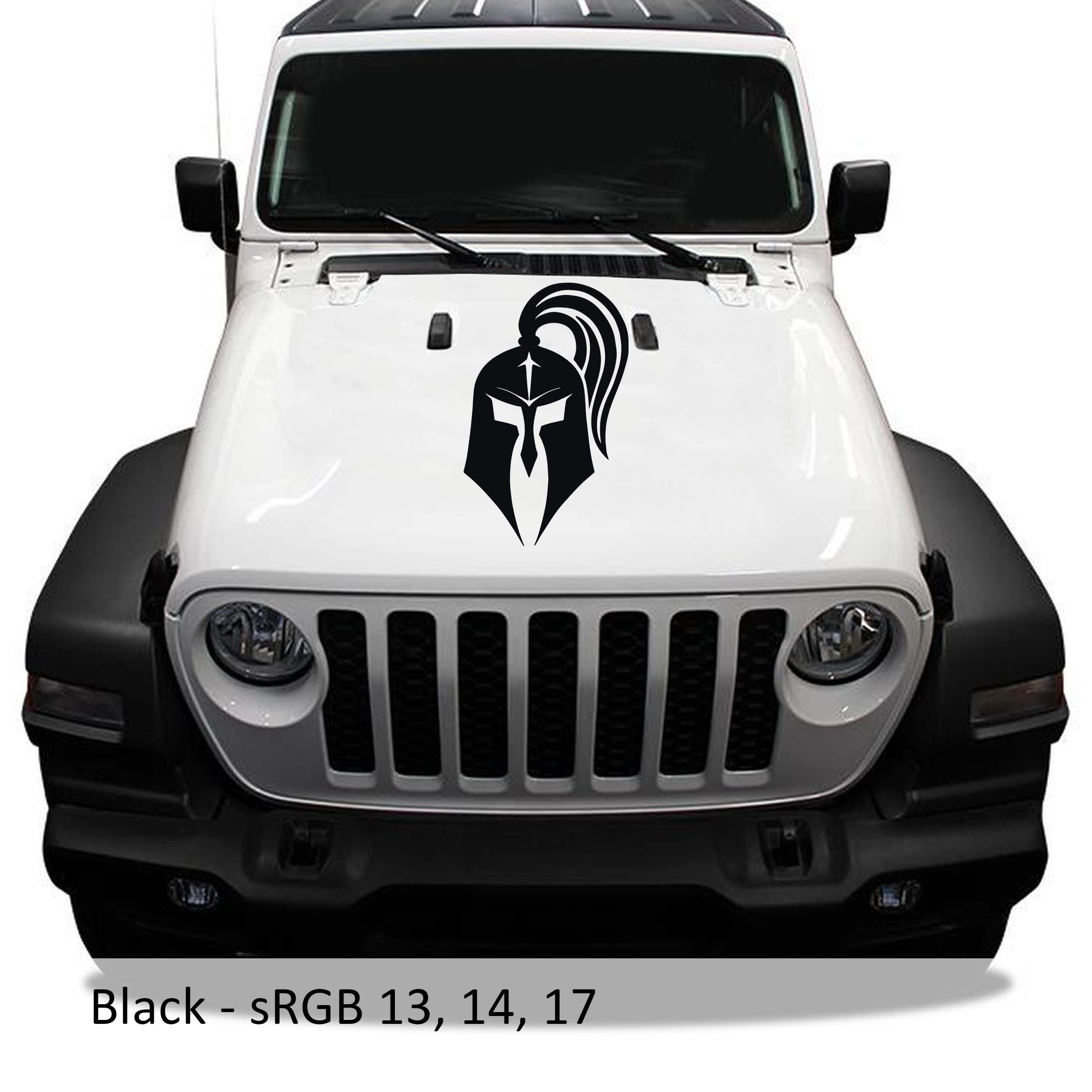 Roman Gladiator Helmet Hood Vinyl Decal
