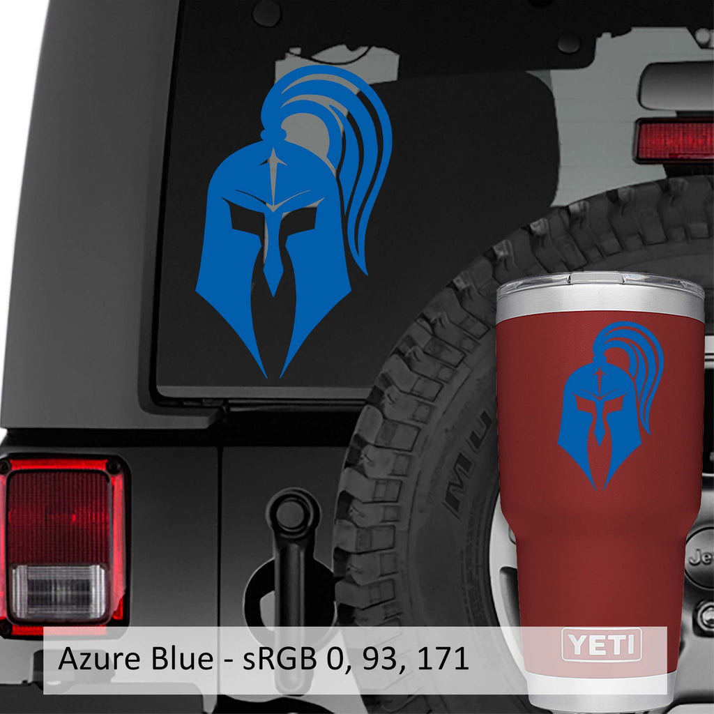 Roman Gladiator Helmet Vinyl Decal