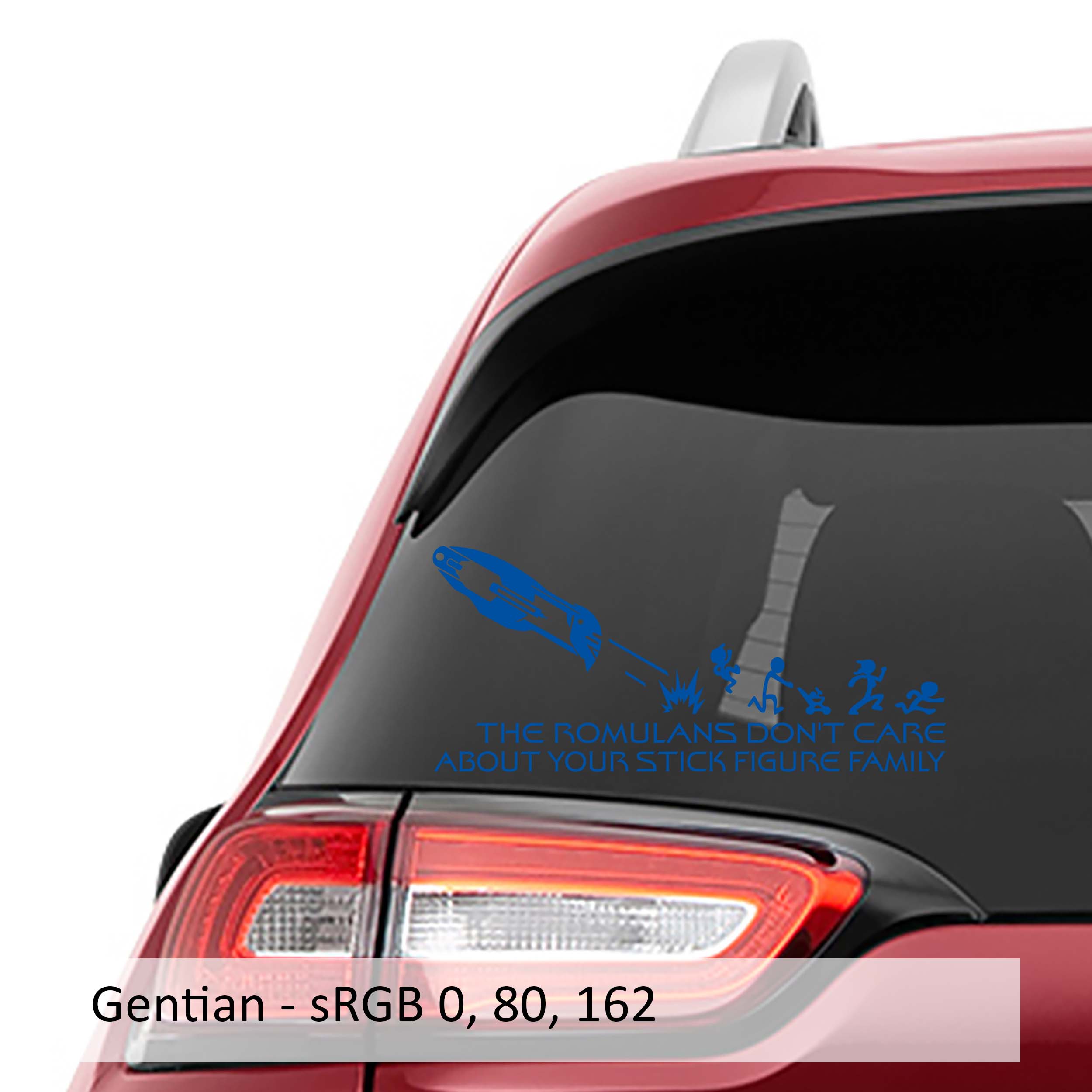 The Romulans Don't Care About Your Stick Family Decal