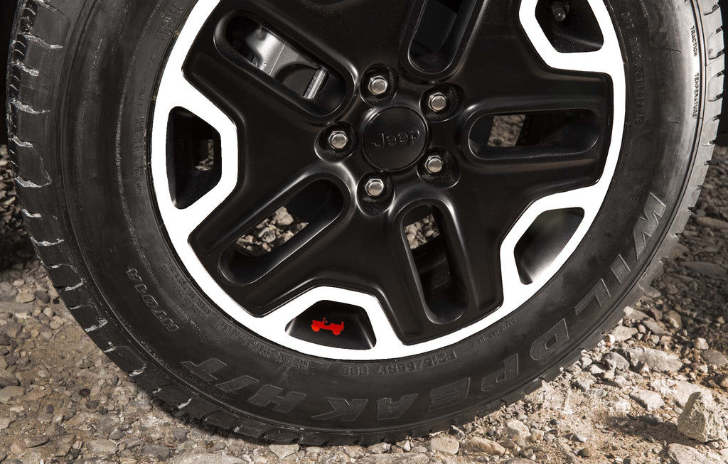 Wheel Vinyl Decal Overlays 17" Inch Rim for Wrangler JK Rubicon