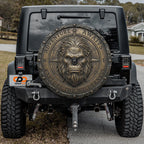 Bronze Compass Sasquatch Adventure Awaits Spare Tire Cover With Backup Camera Hole