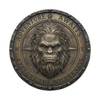 Bronze Compass Sasquatch Adventure Awaits Spare Tire Cover With Backup Camera Hole
