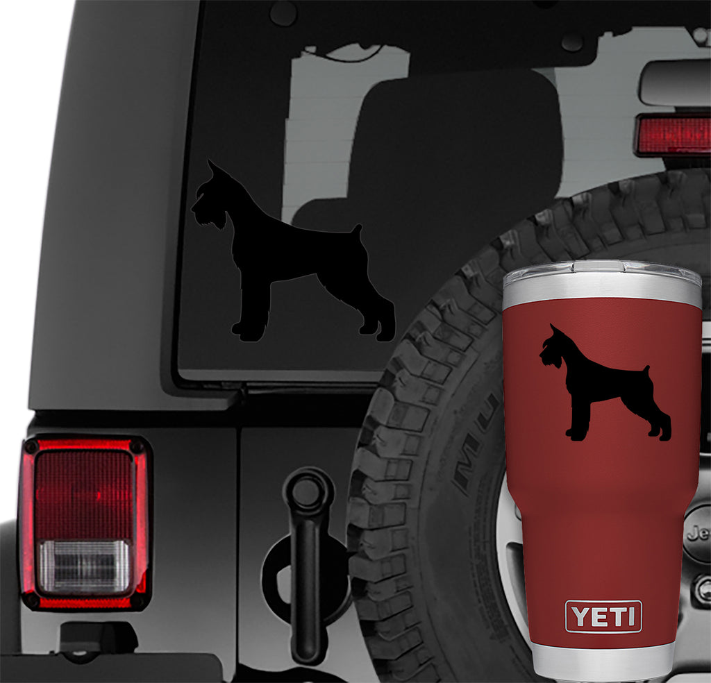 Giant Schnauzer Vinyl Decal