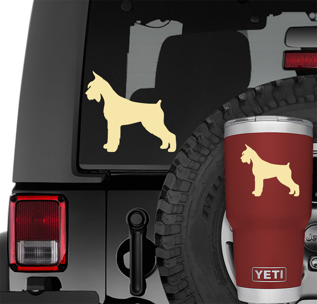 Giant Schnauzer Vinyl Decal