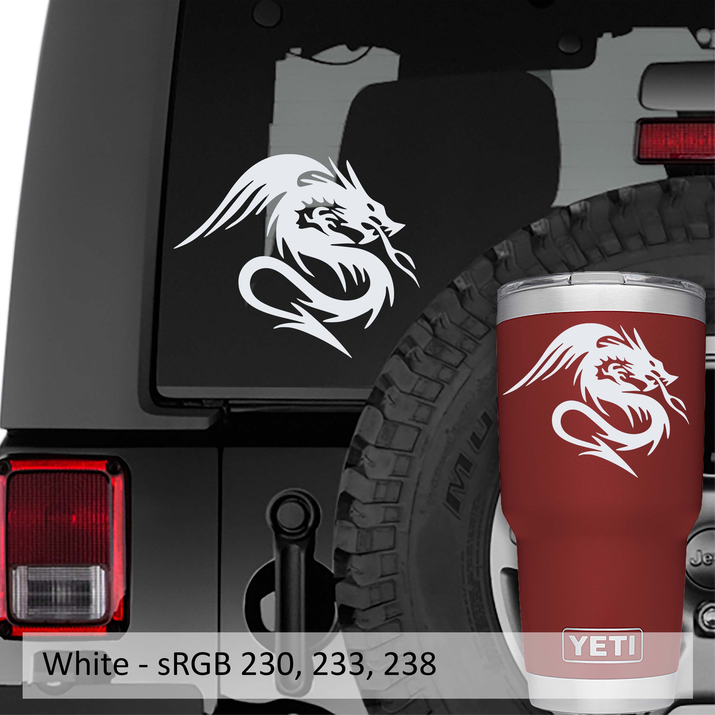 Kukulkan Serpent Dragon Vinyl Decal