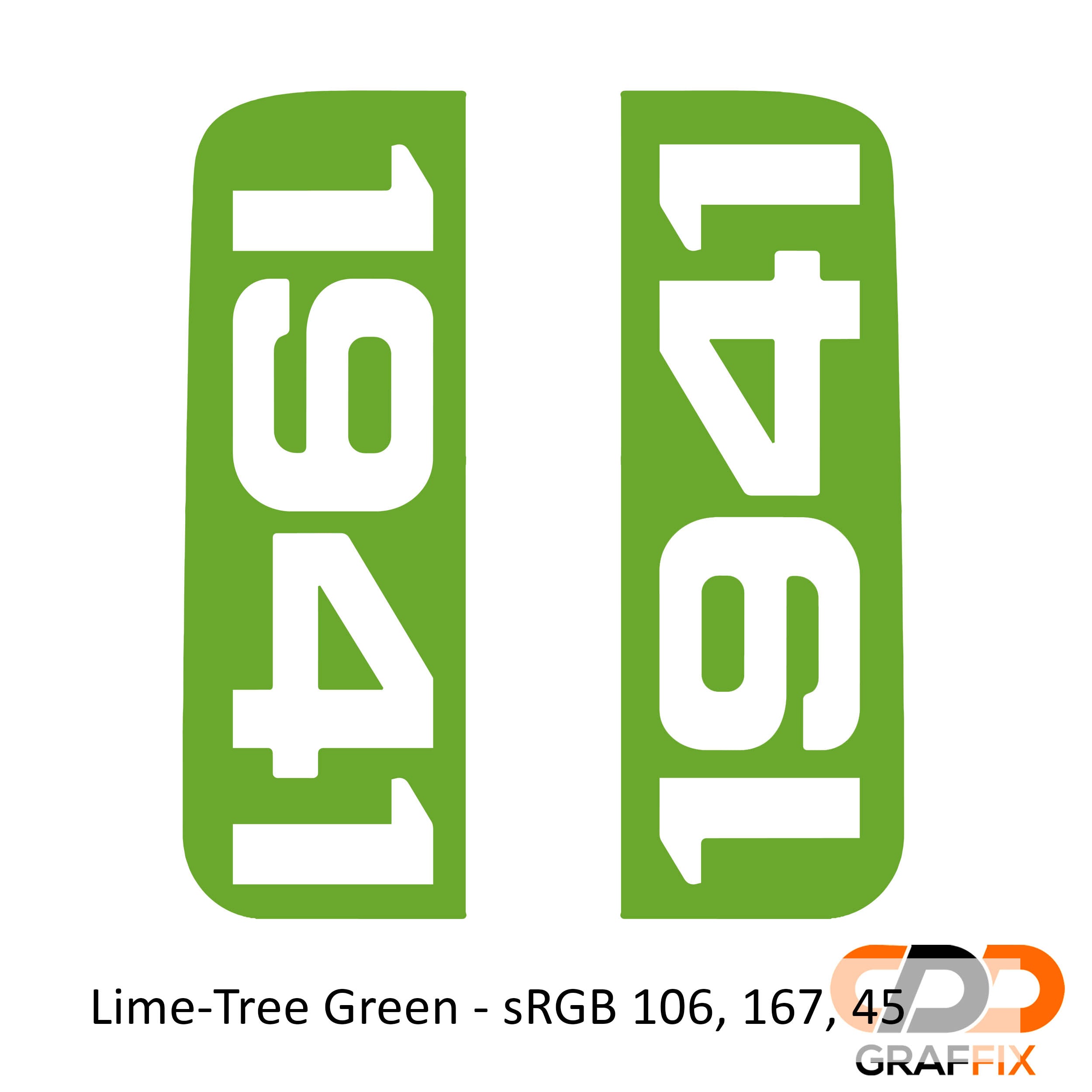 Lime green 1941 side window vinyl decal set for Jeep Wrangler JL and Gladiator JT