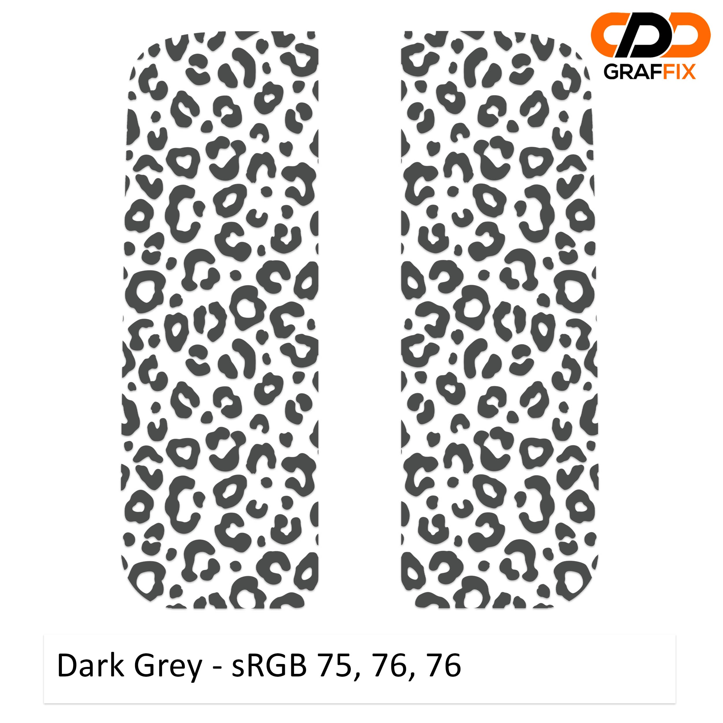 Dark gray leopard print side window decal set for Jeep Wrangler JL Gladiator JT 2018 plus