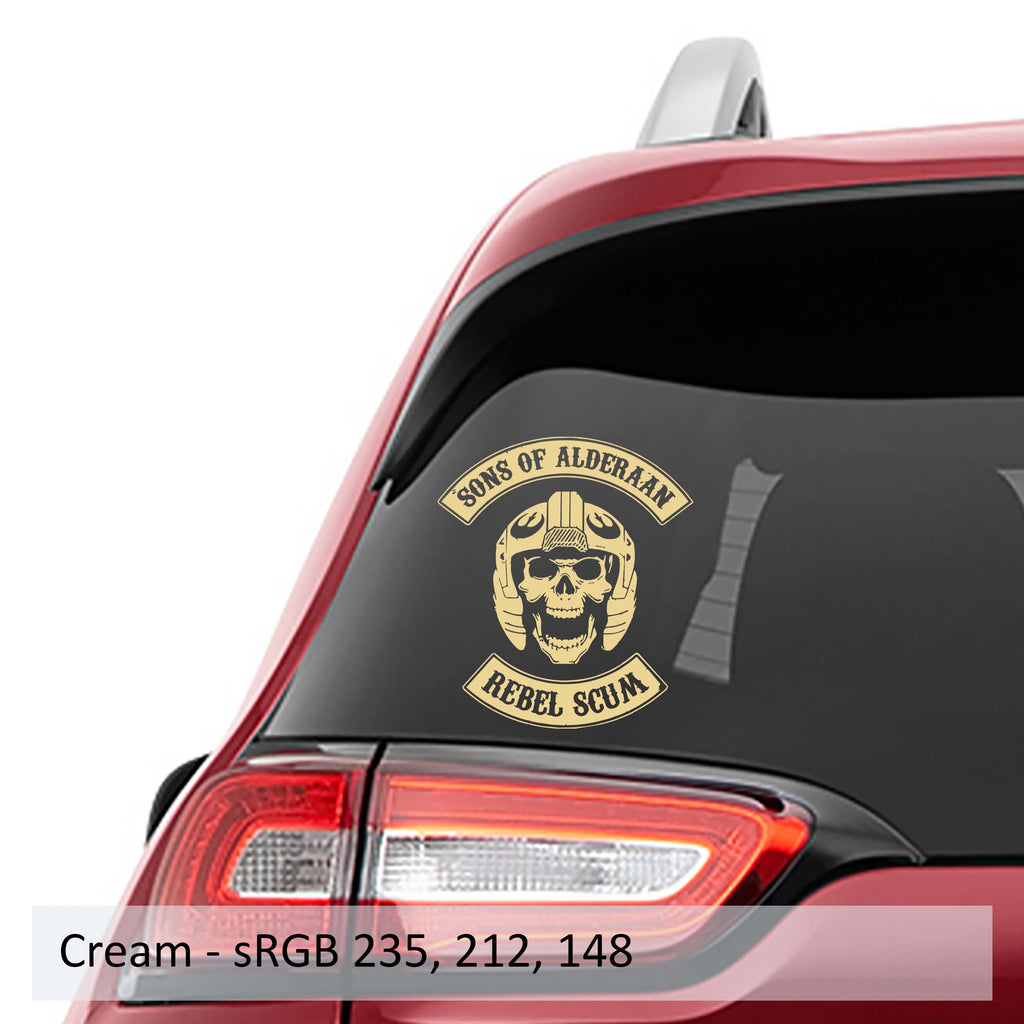 Sons of Alderaan Rebel Scum Vinyl Decal
