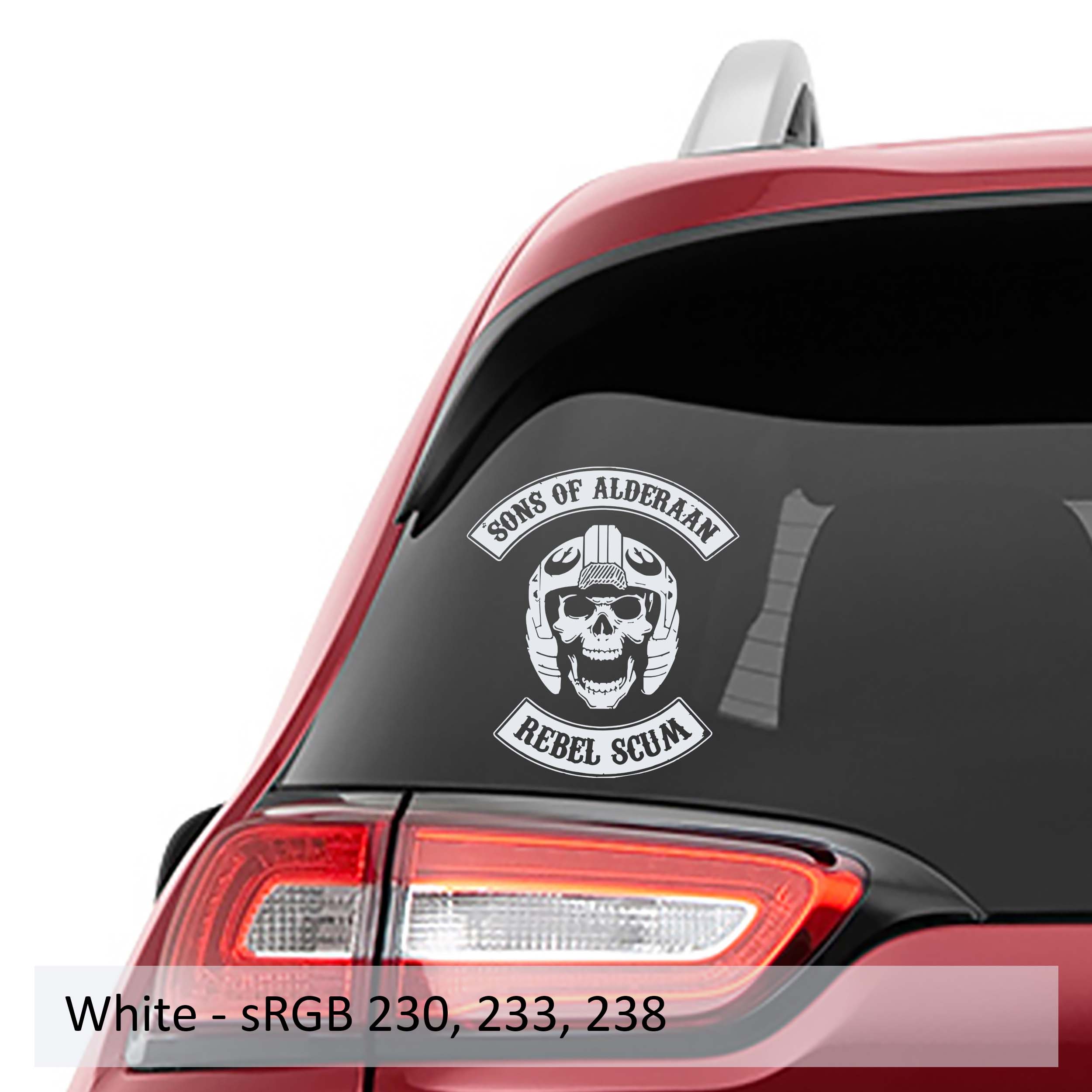 Sons of Alderaan Rebel Scum Vinyl Decal