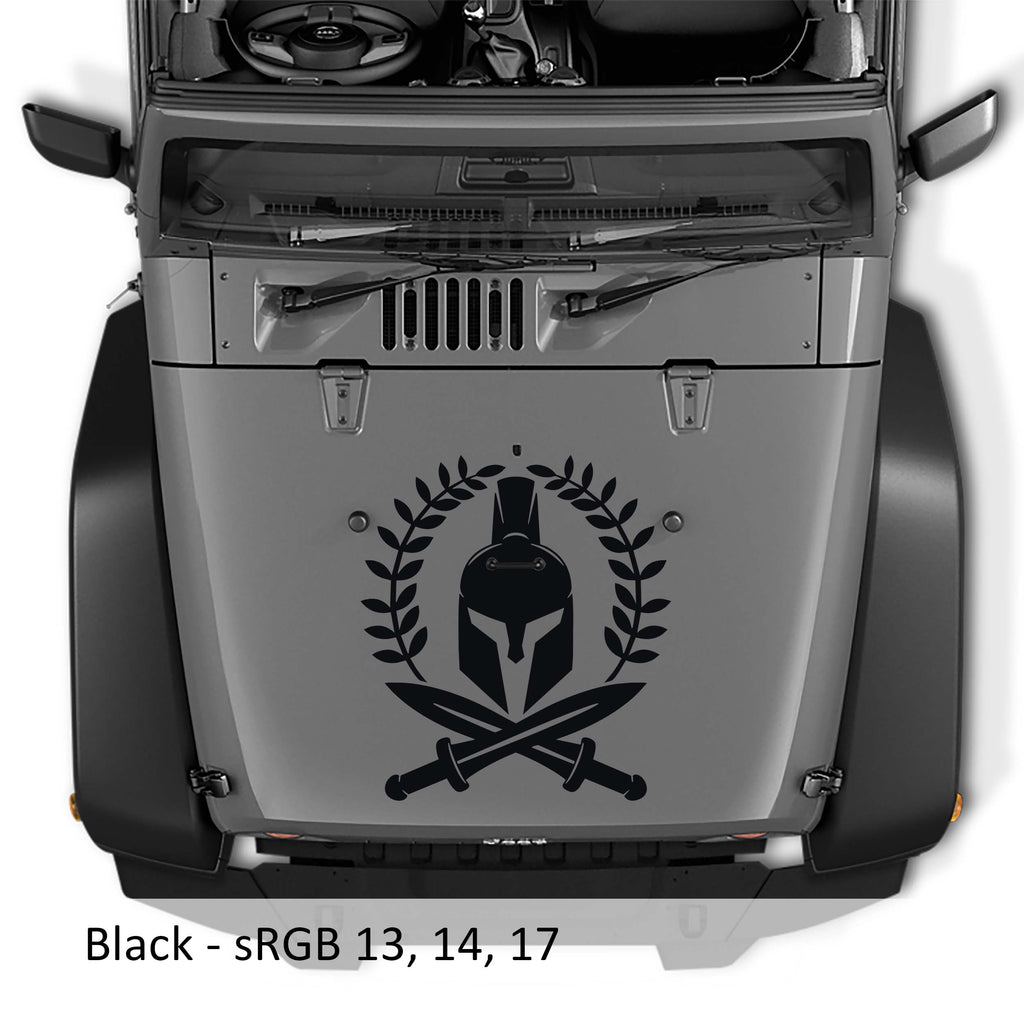 Spartan Laurel Wreath Vinyl Decal
