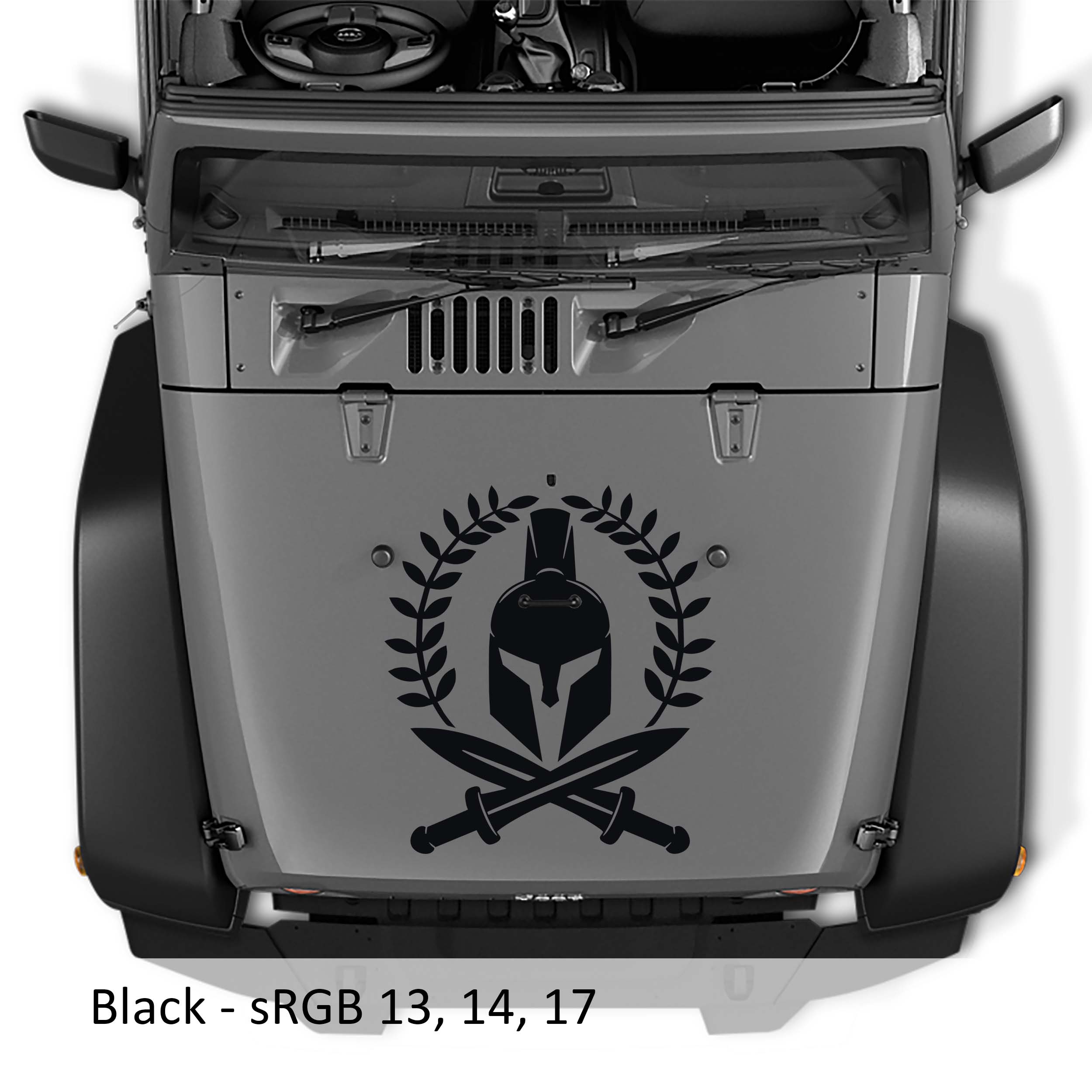Spartan Laurel Wreath Vinyl Decal