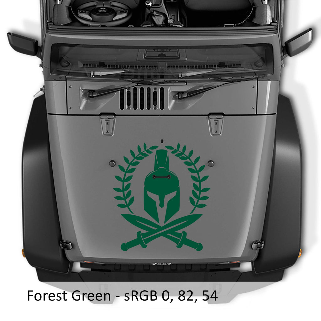 Spartan Laurel Wreath Vinyl Decal